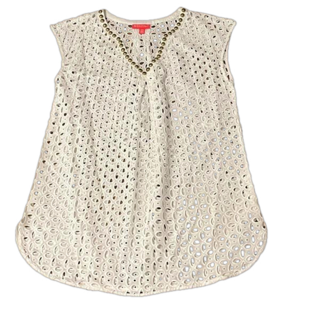 Lilly Pulitzer Bathing suit coverup, White eyelet pattern, size medium